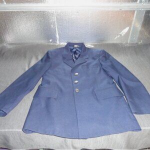 3 BUTTON MENS sz38/S AIRMAN USAF U.S. AIR FORCE DRESS BLUE UNIFORM JACKET JM 363
